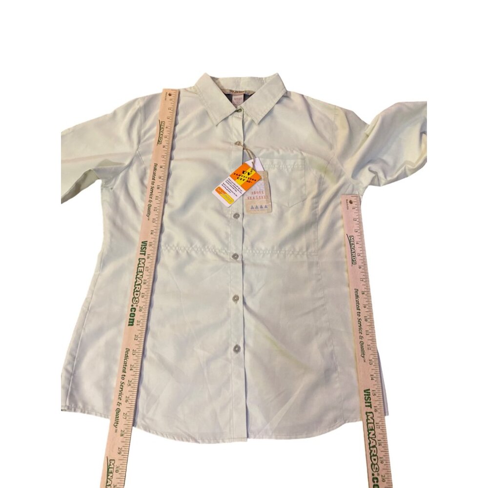 10,000 ft Above Sea Level Blouse Womens XL NEW Light Lime Green Outdoor Hiking - Picture 13 of 16
